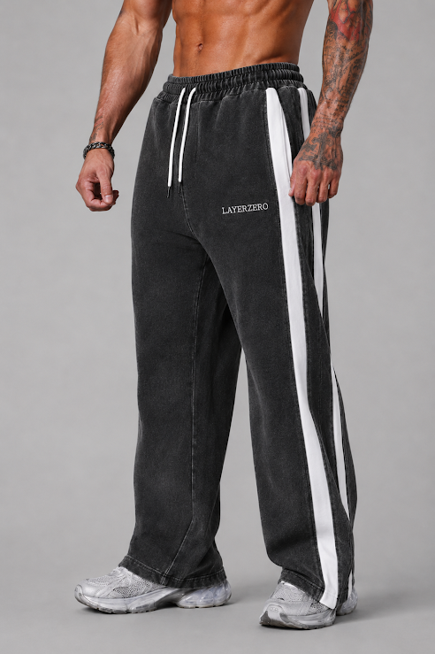 Double Striped Straight Leg Pants