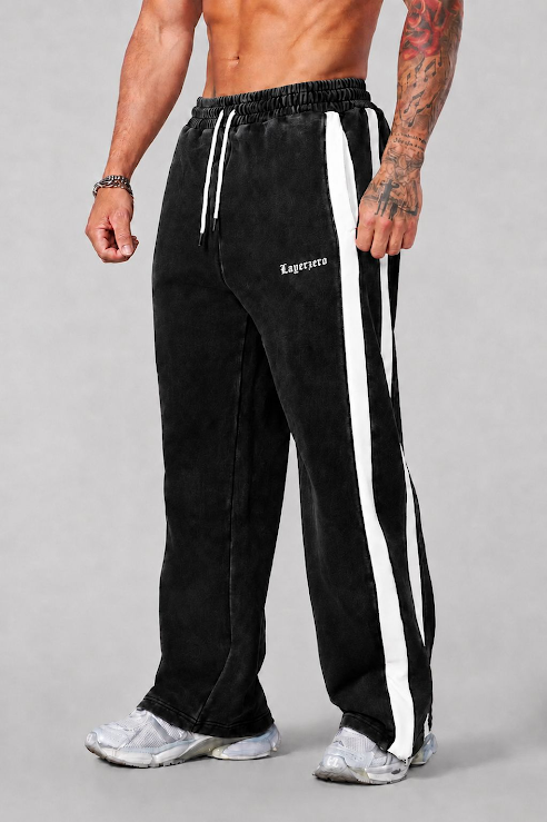Double Striped Straight Leg Pants